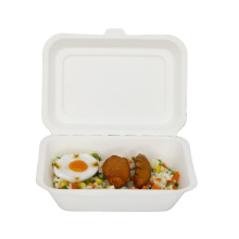 Environmental Disposable bagasse  sugar cane food container take away fast food container 500 ml